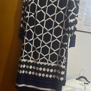 Eliza J Black and White Dress